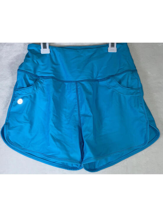 Gradual Pants - Gradual Women's XL Aqua Blue Lined Athletic Stretch Shorts High Waist 3” Inseam